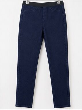 🆕 [A Ruby] Navy Denim Knit Pull On Jeans Stretch Jeggings XS NWT!
